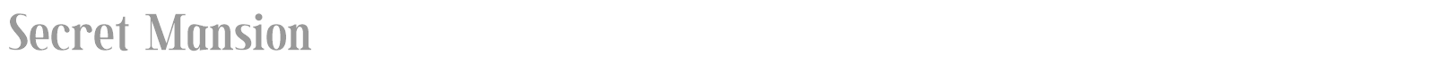 Secret Mansion font preview